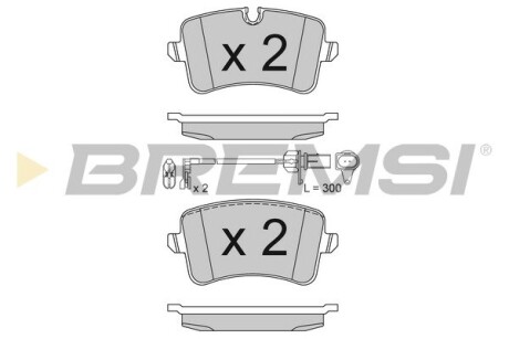 Гальмівні колодки зад. Audi A6 10- (TRW) GRESA BP3493