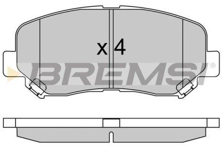 Гальмівні колодки пер. Mazda CX-5 11- Akebono GRESA BP3535