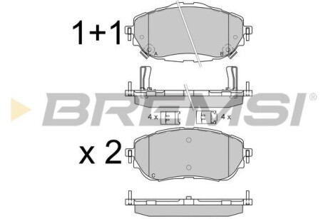 Гальмівні колодки пер. Corolla/Auris 12- (Bosch) GRESA BP3537