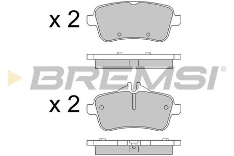 Гальмівні колодки зад. W166/X166 11- (TRW) GRESA BP3538