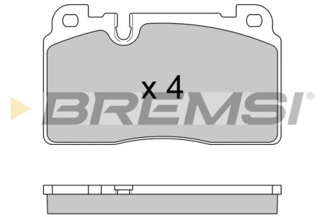 Гальмівні колодки пер. Audi A6/A7/Q5 10- (Brembo) GRESA BP3592