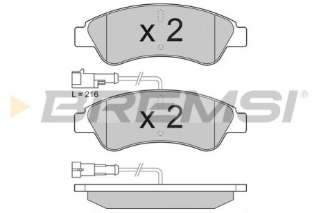 Гальмівні колодки зад. Jumper/Ducato/Boxer 06- (Bosch) GRESA BP3612