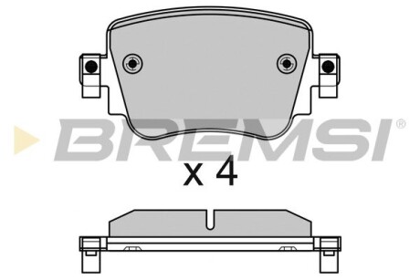 Гальмівні колодки зад. Octavia III/Sharan/Audi Q3 12- (TRW) GRESA BP3623