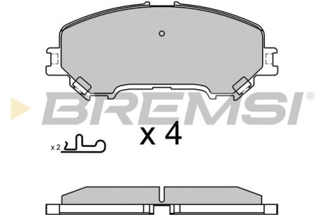 Гальмівні колодки пер. Qashqai II/Kadjar 13- (Akebono) GRESA BP3629