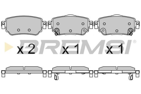 Гальмівні колодки зад. Nissan X-Trail/Qashqai II 13- (TRW) GRESA BP3630