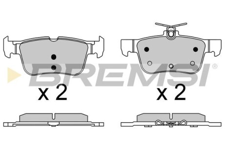 Гальмівні колодки Focus/Kuga/Mondeo 12- GRESA BP3637