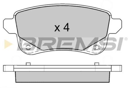 Гальмівні колодки зад. Megane IV 15- /Scenic III 09- (TRW) GRESA BP3645