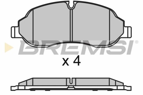 Гальмівні колодки пер. Ford Transit 13- (Bosch) GRESA BP3651