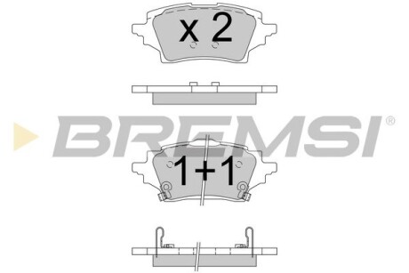 Гальмівні колодки зад. Toyota Camry 17-/Rav4 18-/Lexus RX 15- GRESA BP3796