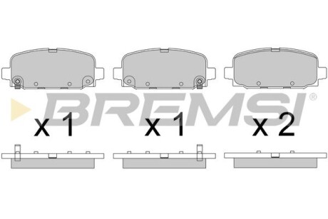 Гальмівні колодки зад. Jeep Compass 16- (TRW) GRESA BP3818