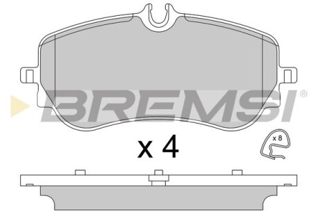 Гальмівні колодки зад. VW Crafter 16-/Amarok 11-/Man TGE 16- GRESA BP3836