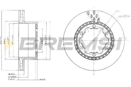 Гальмівний диск зад. Sprinter/Crafter 06- 5.0t (303x28) GRESA CD5312V