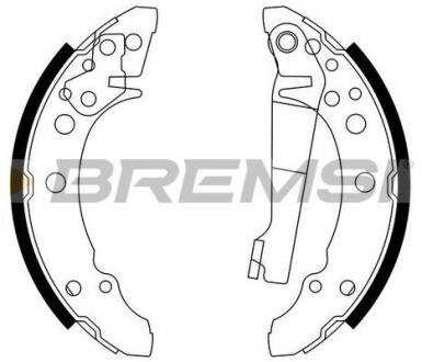 Гальмівні колодки зад. Golf I/II/Passat/Polo/Audi 80 >01 (ATE) GRESA GF0016