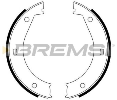 Колодки ручного гальма BMW 5(E28,E34) 81-97/6(E24) 77-89/ 7(E38) 94-01 (ATE) GRESA GF0076