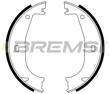 Колодки ручного гальма BMW 3(E36) 90-00/ Z3 95-03 (ATE) GRESA GF0078