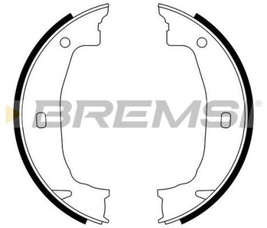 Колодки ручного гальма BMW 1(E81,E82,E88) 06-13/3(E46,E90) 99-11/Z4 03-09 (ATE) GRESA GF0079