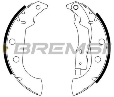 Гальмівні колодки зад. Xsara 97-05/Peugeot 306 93-2 (Bendix) (229х42) GRESA GF0107 (фото 1)