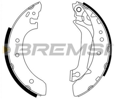 Гальмівні колодки зад. Escort 95-00/Fiesta 96-03 (TRW) GRESA GF0236