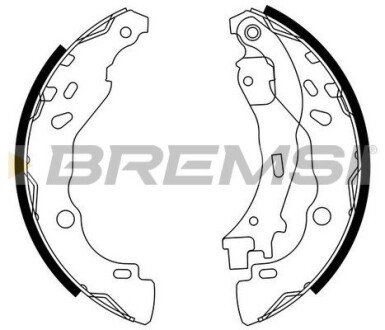 Гальмівні колодки зад. Citroen C2,C3 02- / (Bosch) GRESA GF0291