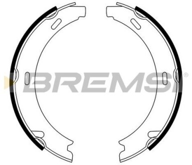 Колодки ручного гальма W140/C140 91-98, S210 96-3 GRESA GF0303