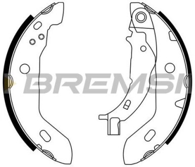 Колодки ручного гальма W168 97-04 (TRW) GRESA GF0304