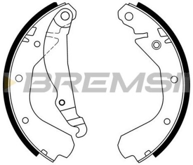 Гальмівні колодки зад. Opel Ascona C 81-88/Vectra A 88-95 (GM) GRESA GF0350