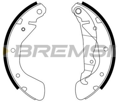 Гальмівні колодки зад. Opel Astra F 91-98/Corsa 82- (GM) GRESA GF0353