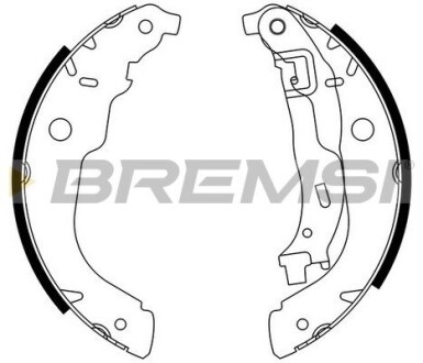 Гальмівні колодки зад. Peugeot 207 06-/ Citroen DS3, C3 06-(Bosch) GRESA GF0389 (фото 1)