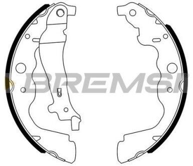 Гальмівні колодки зад. Logan MCV 07-/Duster 10-/Kangoo 08- (Bosch) GRESA GF0390
