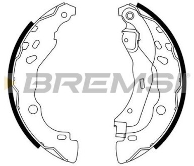 Гальмівні колодки зад. Dacia Logan 04-/Nissan Micra IV 10- (Bendix) GRESA GF0409