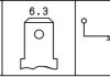 Датчик тиску масла 0.3 bar.(коричневий) Audi 80/100/VW Jetta 87- HELLA 6ZL 003 259-641 (фото 2)