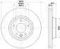 Диск гальмівний PRO перед. прав. Audi Q7 3.0TDI/Porsce Cayenne/VW Touareg 3.0TDI-6.0TDI 09.02- HELLA 8DD 355 109-781 (фото 4)