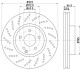Гальмівний диск передній вентильований з перфорацією MB E W212 4matic HELLA 8DD 355 114-231 (фото 4)