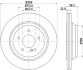 Гальмівний диск задн. Mercedes-Benz W221 2.2D-5.0 10.01-12.13 HELLA 8DD 355 115-391 (фото 4)