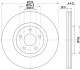 Диск гальмівний перед. Nissan Qashqai// Renault Koleos 1.6Dci-2.5 02.07- HELLA 8DD 355 116-761 (фото 4)