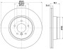 Диск гальмівний задній BMW X5 E70, X6 E71 04-14 HELLA 8DD 355 117-761 (фото 4)