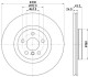 Диск гальмівний передн. вентил. BMW 2 F45 14- X1 F48 15- 330X24 V HELLA 8DD 355 122-641 (фото 4)