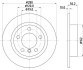 Диск гальмівний зад.Mini Countryman (R60), Paceman (R61) 1.6/1.6D/2.0D 08.10-10.16 HELLA 8DD 355 123-001 (фото 4)