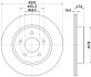 Гальмівний диск Nissan X-Trail Renault Koleos II 04.14- HELLA 8DD 355 123-061 (фото 4)