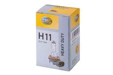 Лампа 24V H11 70W PGJ19-2 HEAVY DUTY HELLA 8GH008358241