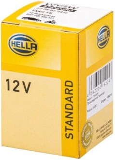 Автолампа Behr Standard WY5W W2,1x9,5d 5 W желтая HELLA 8GP003594541