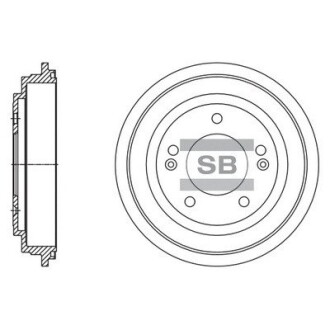 Гальмiвний барабан Hi-Q (SANGSIN) SD1130