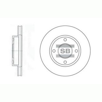 Гальмівний диск Hi-Q (SANGSIN) SD3027