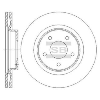Диск гальмівний Hi-Q (SANGSIN) SD4223