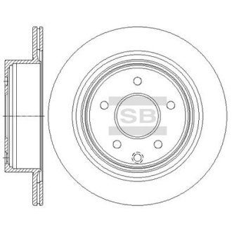 Гальмівний диск Hi-Q (SANGSIN) SD4241