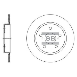 Диск гальмівний Hi-Q (SANGSIN) SD4615