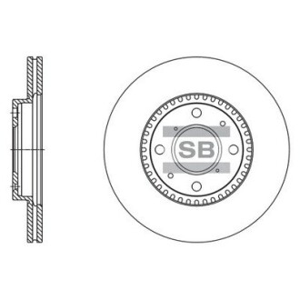 Гальмівний диск передній Hi-Q (SANGSIN) SD4803