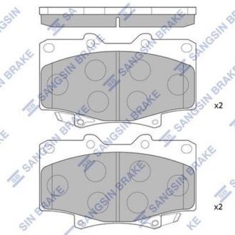 Колодка гальм. диск. TOYOTA LANDCRUISER 80 передн. (вир-во SANGSIN) Hi-Q (SANGSIN) SP1217