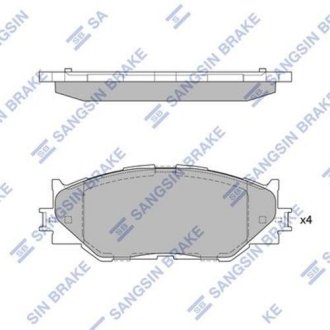 Колодки гальмівні дискові Hi-Q (SANGSIN) SP1543