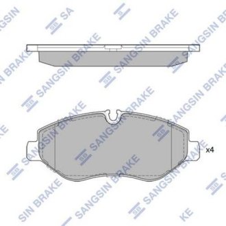 Гальмiвнi колодки кт. Hi-Q (SANGSIN) SP1622